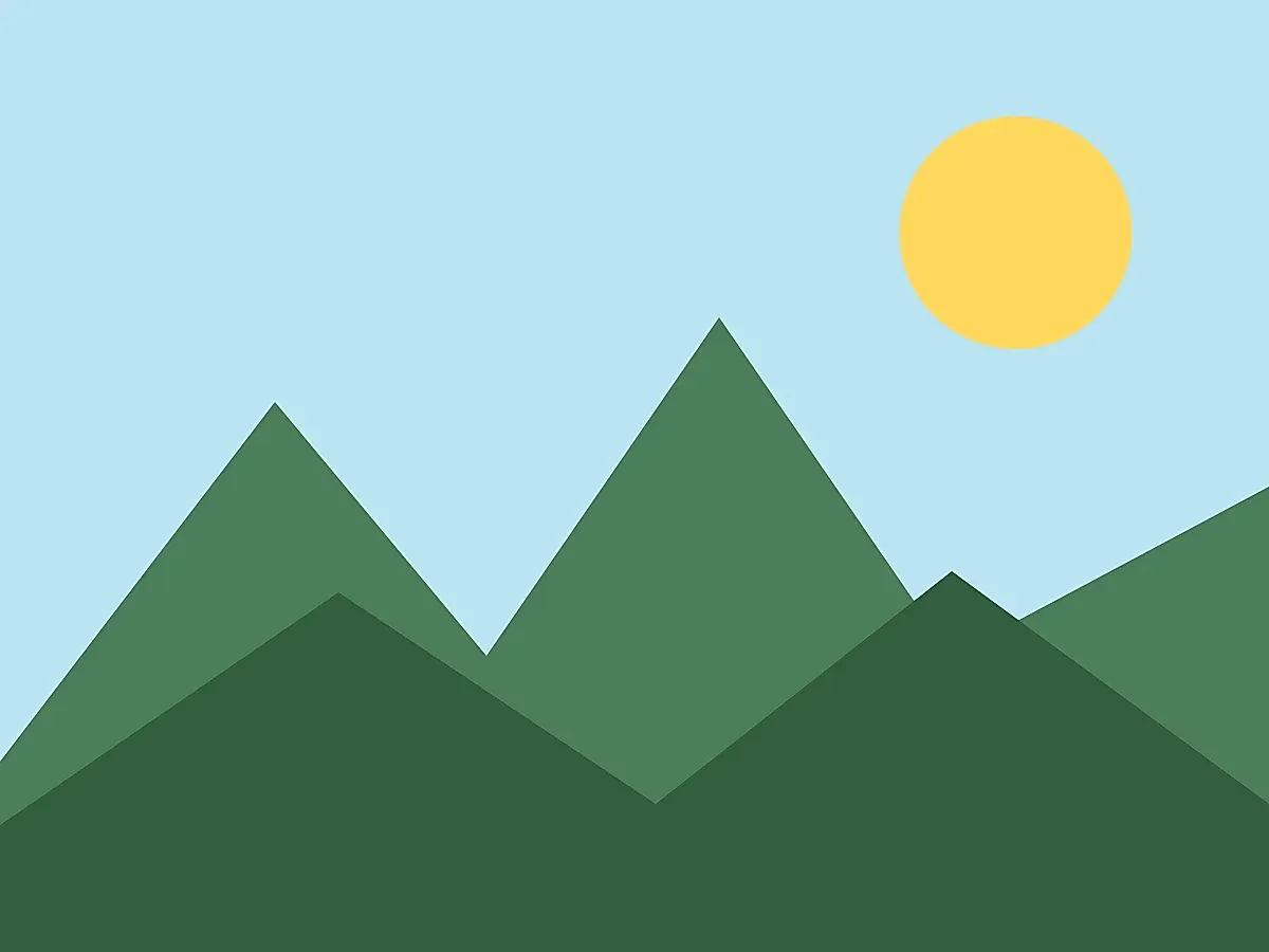 After — A soft, blurry landscape photo upscaled to crisp, print-ready detail.
